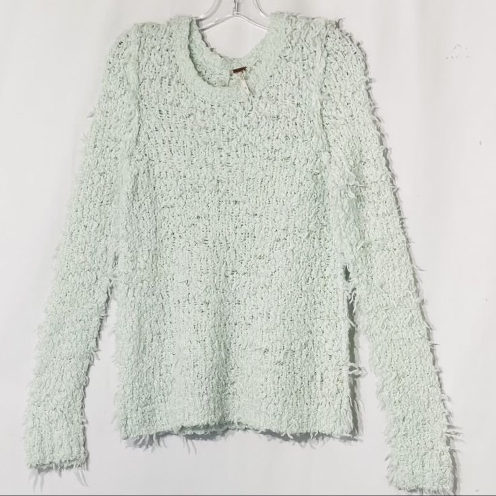 Free people mint green sweater